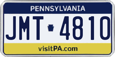 PA license plate JMT4810