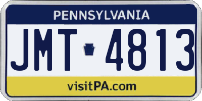 PA license plate JMT4813