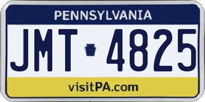 PA license plate JMT4825