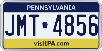 PA license plate JMT4856