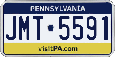 PA license plate JMT5591