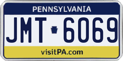 PA license plate JMT6069
