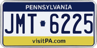 PA license plate JMT6225
