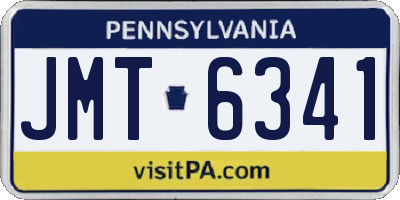 PA license plate JMT6341