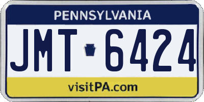 PA license plate JMT6424