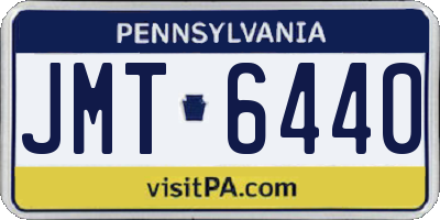 PA license plate JMT6440