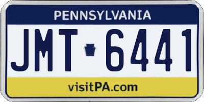PA license plate JMT6441