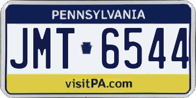 PA license plate JMT6544