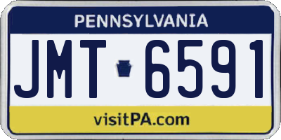 PA license plate JMT6591