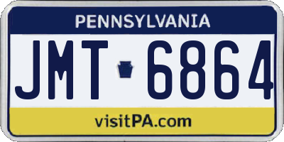 PA license plate JMT6864