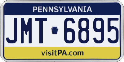 PA license plate JMT6895