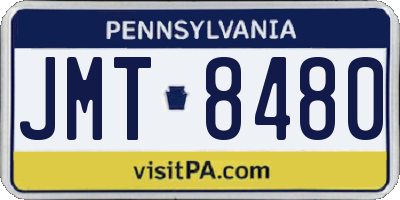PA license plate JMT8480