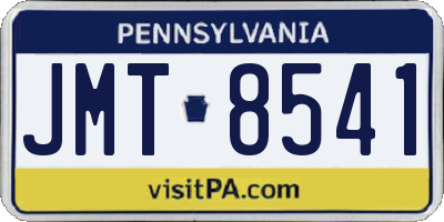 PA license plate JMT8541