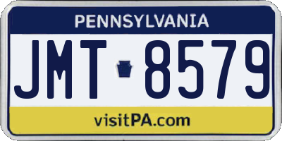 PA license plate JMT8579