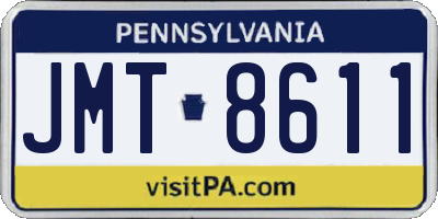 PA license plate JMT8611
