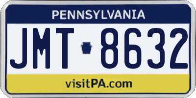 PA license plate JMT8632