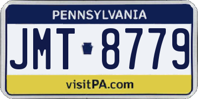 PA license plate JMT8779