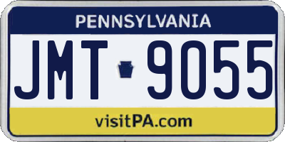 PA license plate JMT9055