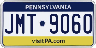 PA license plate JMT9060