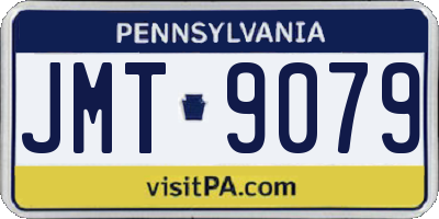 PA license plate JMT9079