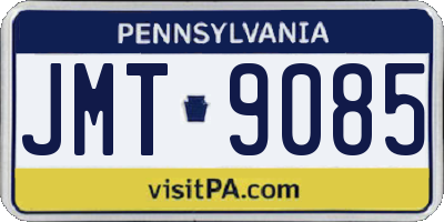 PA license plate JMT9085