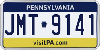 PA license plate JMT9141