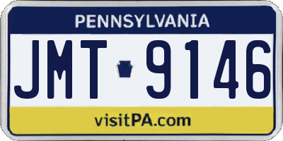 PA license plate JMT9146