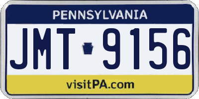PA license plate JMT9156