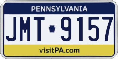 PA license plate JMT9157