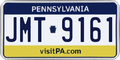 PA license plate JMT9161