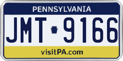 PA license plate JMT9166