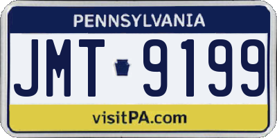 PA license plate JMT9199