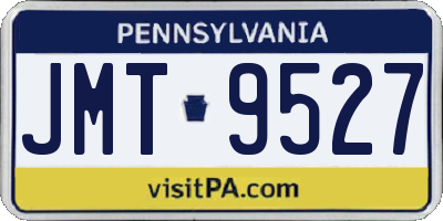 PA license plate JMT9527