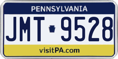 PA license plate JMT9528