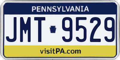 PA license plate JMT9529