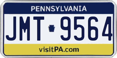 PA license plate JMT9564