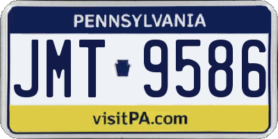 PA license plate JMT9586