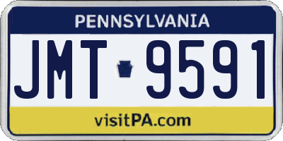 PA license plate JMT9591
