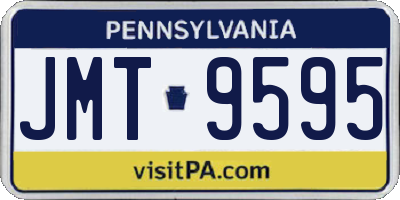 PA license plate JMT9595