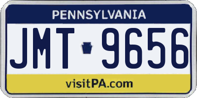PA license plate JMT9656