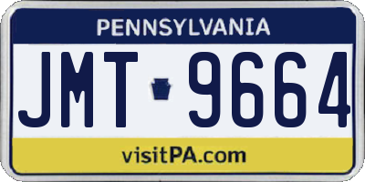 PA license plate JMT9664