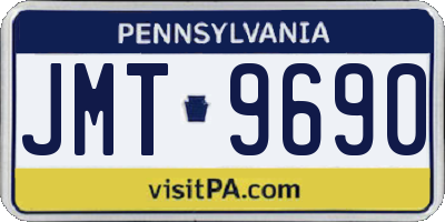 PA license plate JMT9690