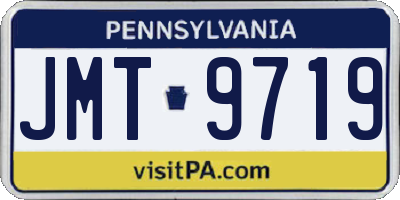 PA license plate JMT9719