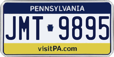 PA license plate JMT9895