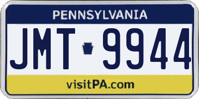 PA license plate JMT9944