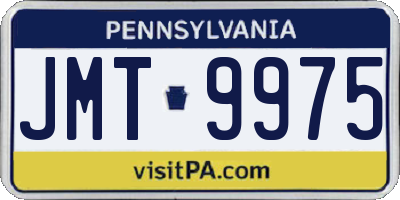 PA license plate JMT9975