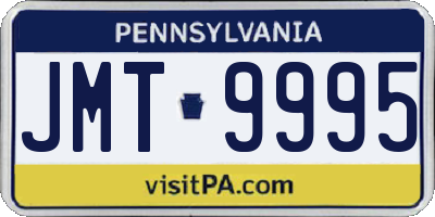 PA license plate JMT9995