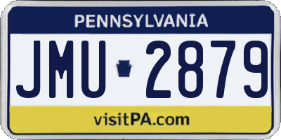 PA license plate JMU2879