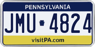 PA license plate JMU4824