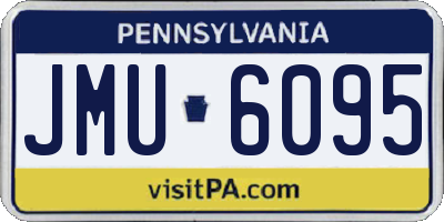 PA license plate JMU6095